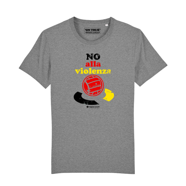 Original Casuals - 'No Alla Violenza' Grey T-shirt