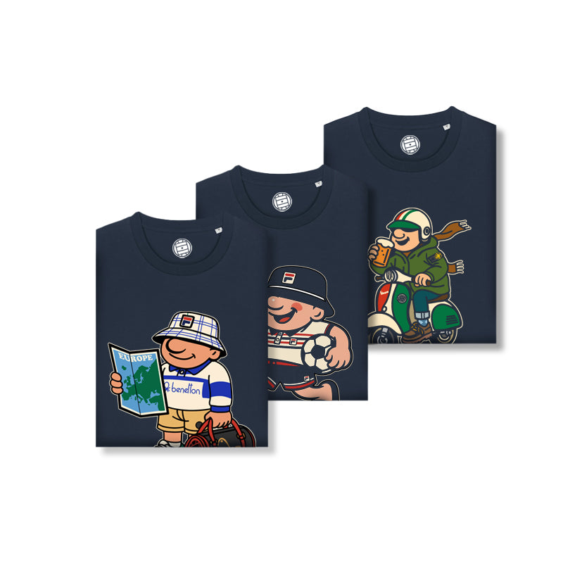 Mr Swagger Triple - Navy T-Shirt Bundle