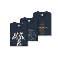 Navy Arctic Triple - Navy T-shirt Bundle