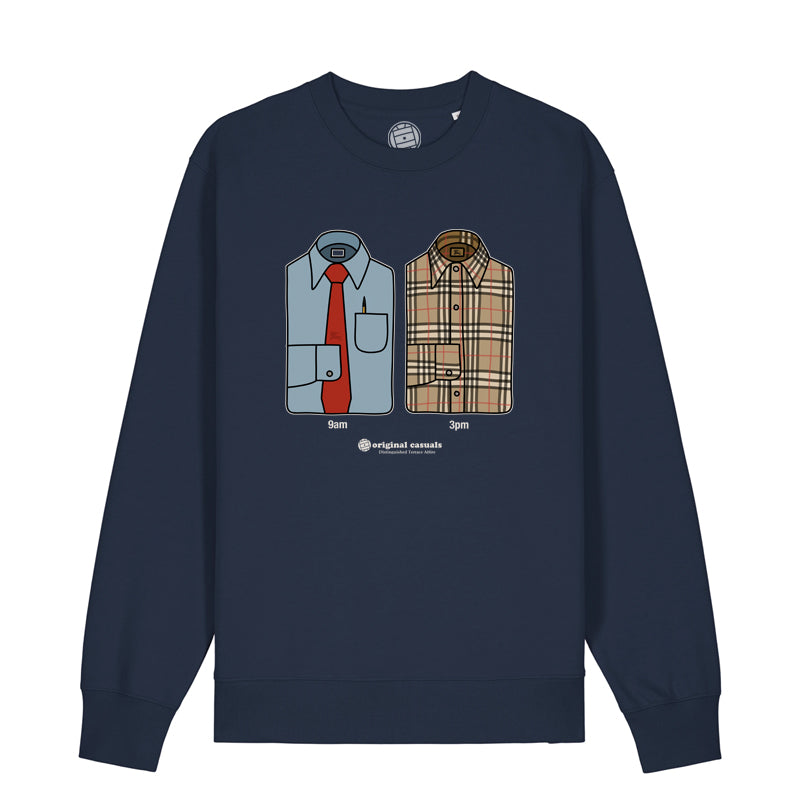 9AM vs 3PM - Navy Sweatshirt