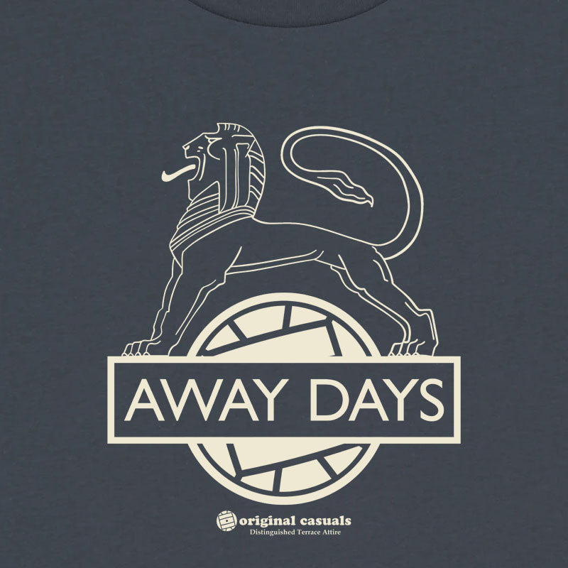 Away Days Lion - Indian Ink T-shirt