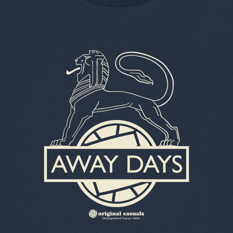 Away Days Lion - Navy T-shirt