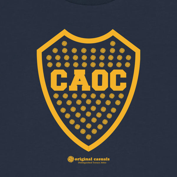 OC Badges - South America's Blue and Gold - Navy T-shirt