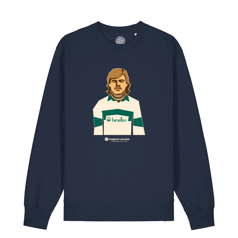 Ben Casual Green - Navy Sweatshirt