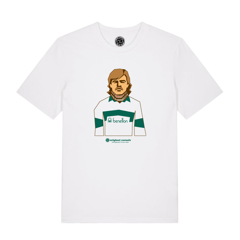 Ben Casual Green - White T-shirt