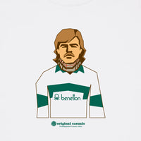 Ben Casual Green - White T-shirt