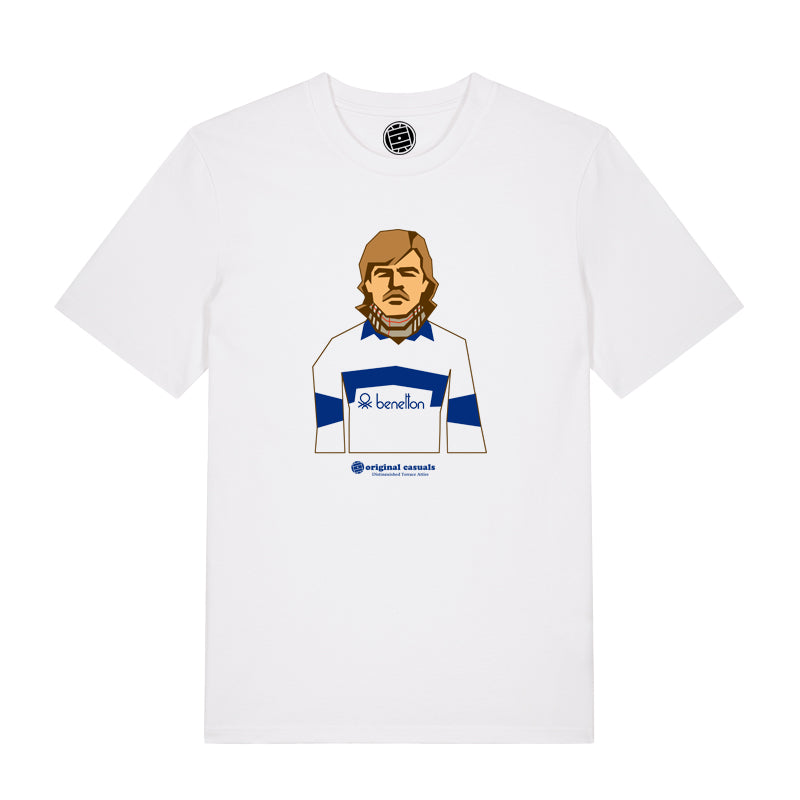 Ben Casual Blue - White T-shirt