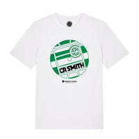 Get Stripped - The Hoops - White T-shirt