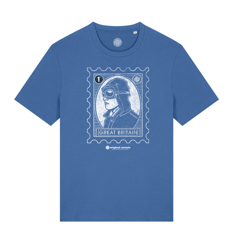 Casual Postage - Mid-Blue T-shirt