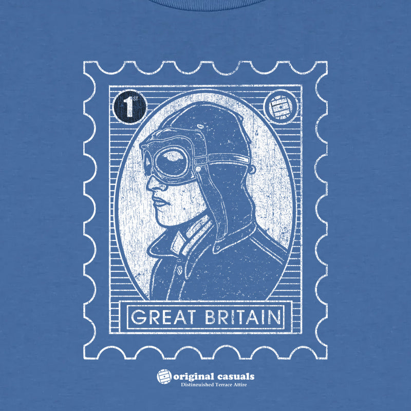 Casual Postage - Mid-Blue T-shirt