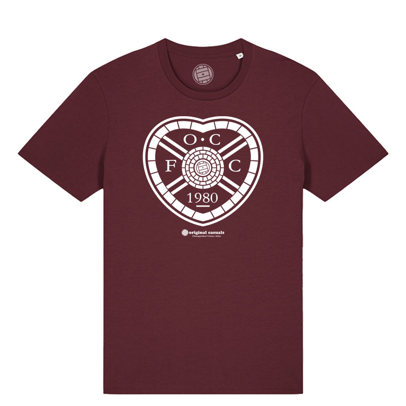 OC Badge - Hearts - Deep Red T-shirt
