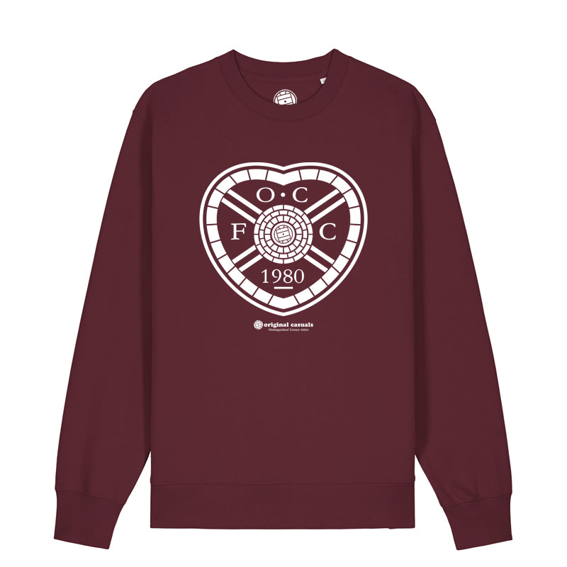 OC Badge - Hearts - Deep Red Sweatshirt