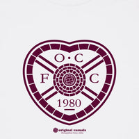 OC Badge - Hearts - White T-shirt