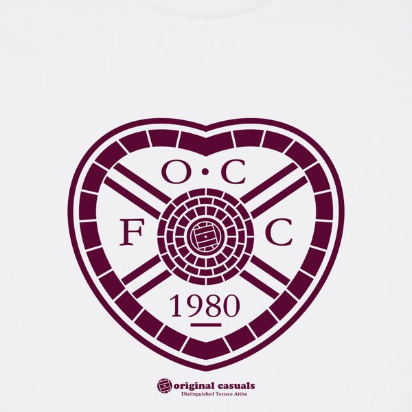 OC Badge - Hearts - White T-shirt