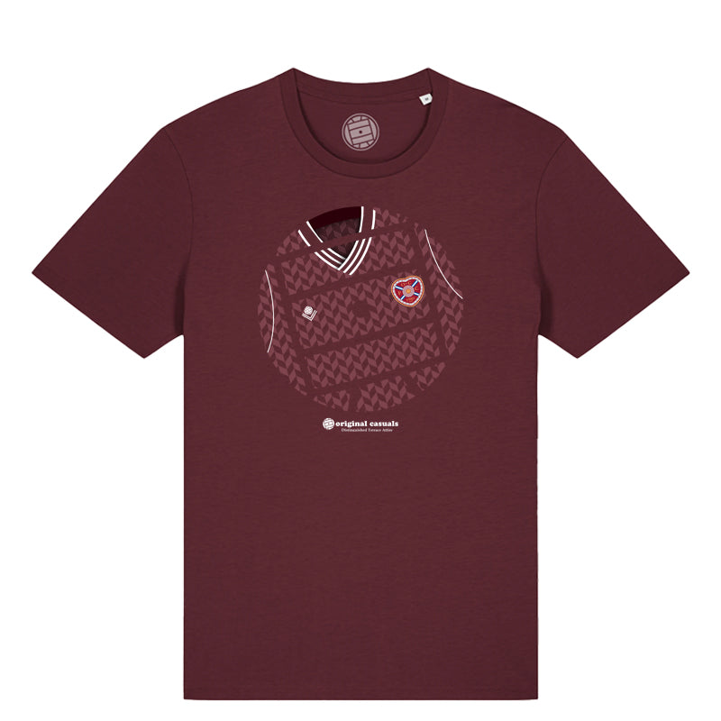 Get Stripped - Hearts Home - Deep Red T-shirt
