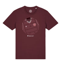 Get Stripped - Hearts Home - Deep Red T-shirt