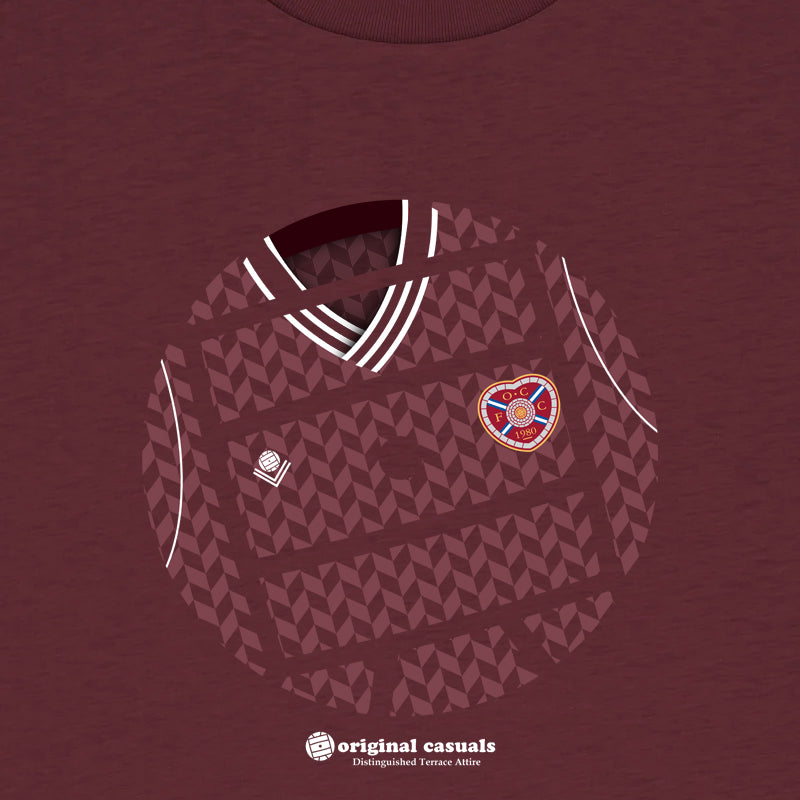 Get Stripped - Hearts Home - Deep Red T-shirt