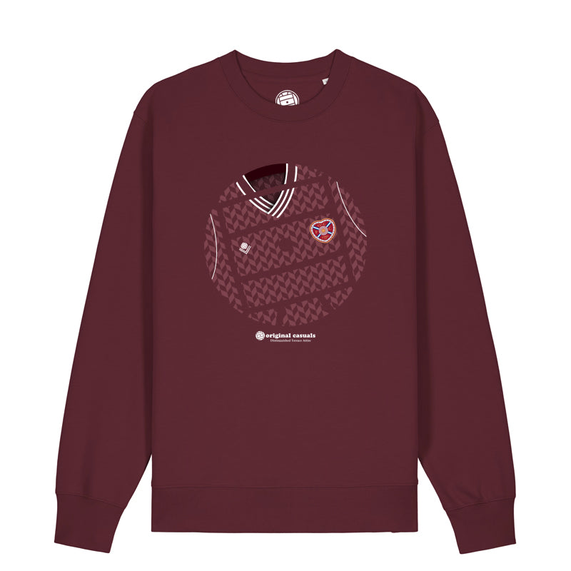 Get Stripped - Hearts Home - Deep Red Sweatshirt