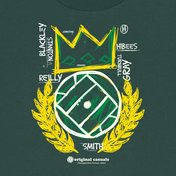 OC Badge - Basquiat Hibs - Glazed Green Sweatshirt