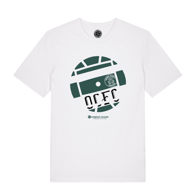Get Stripped - Hibs Hoop Home - White T-shirt