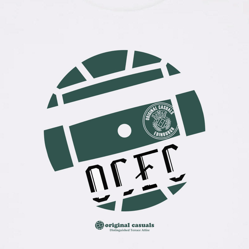 Get Stripped - Hibs Hoop Home - White T-shirt
