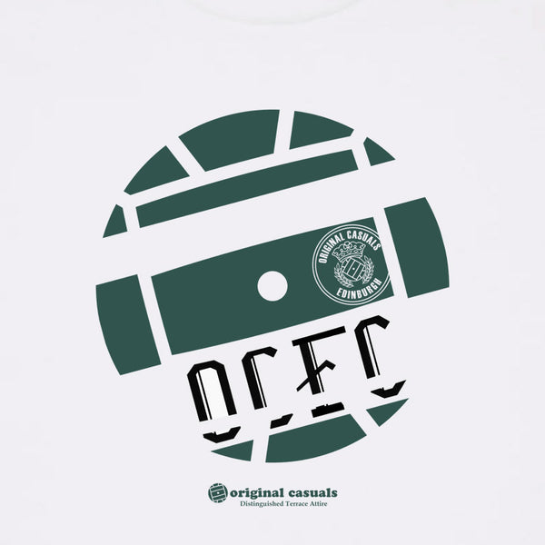 Get Stripped - Hibs Hoop Home - White T-shirt