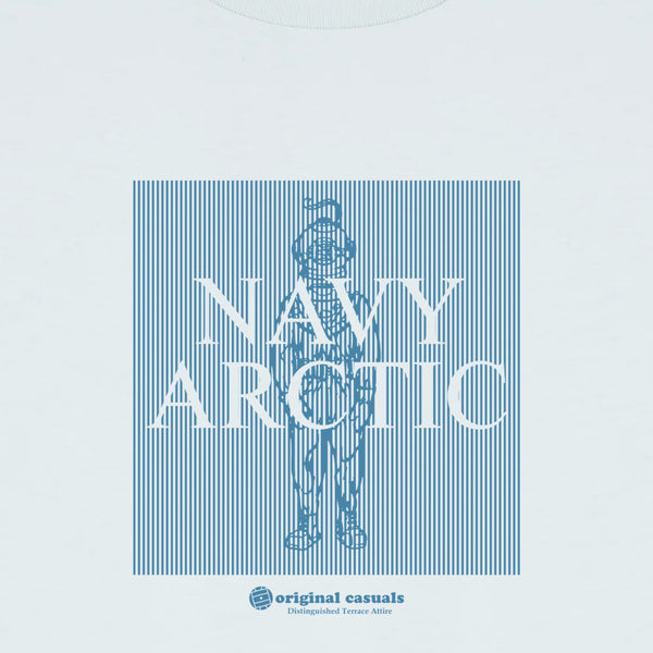 Deep-Sea Casual Strip - Ice Blue T-shirt