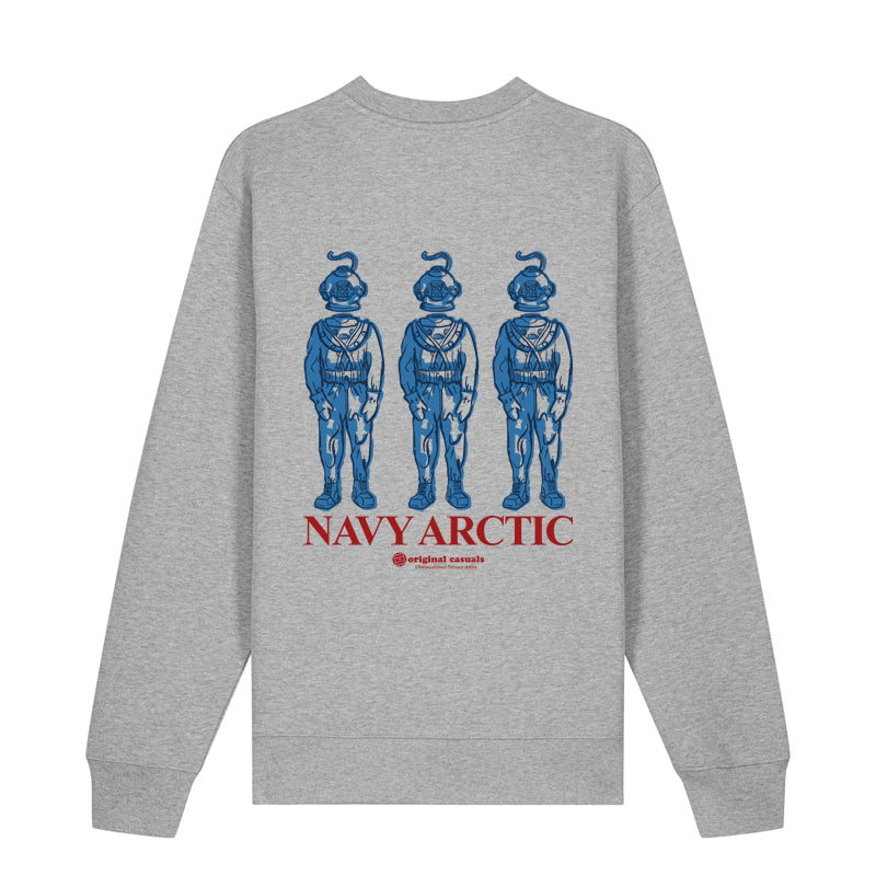 Deep-Sea Casual Triple - Grey Sweatshirt