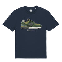 Geometric Icon Collab | Forest Green - Navy T-shirt