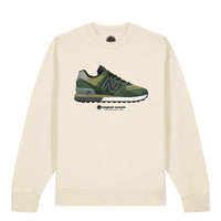 Geometric Icon Collab | Forest Green - Raw Sweatshirt