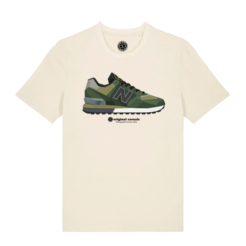 Geometric Icon Collab | Forest Green - Raw T-shirt