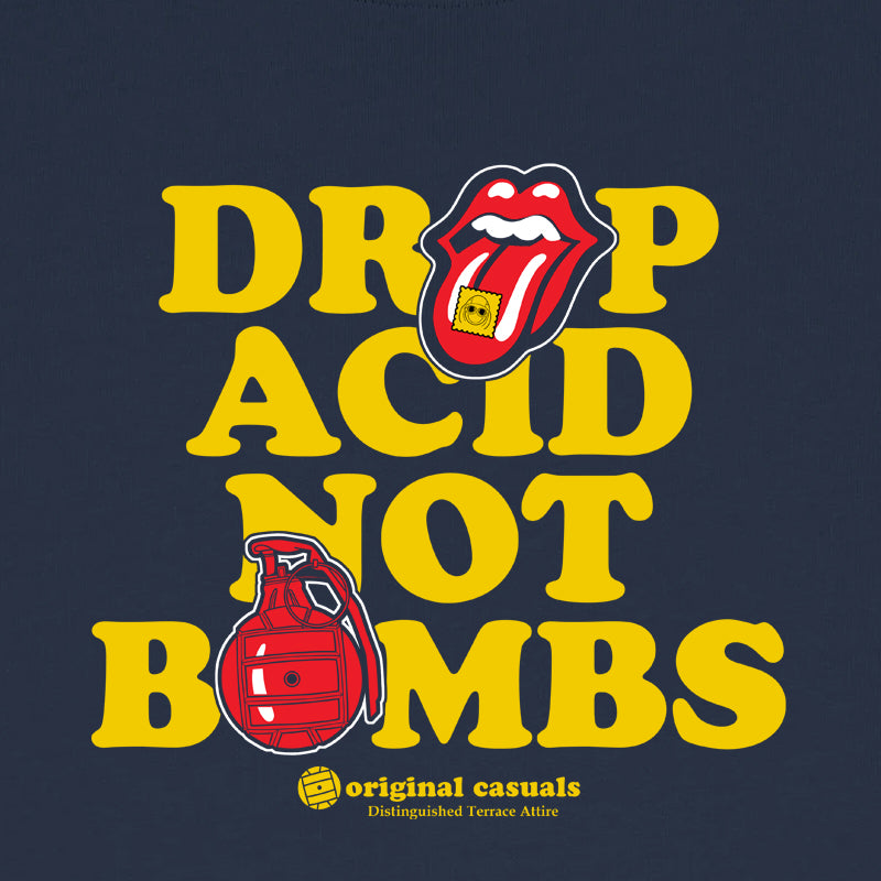 Original Casuals - Drop Acid Not Bombs -Navy Sweatshirt
