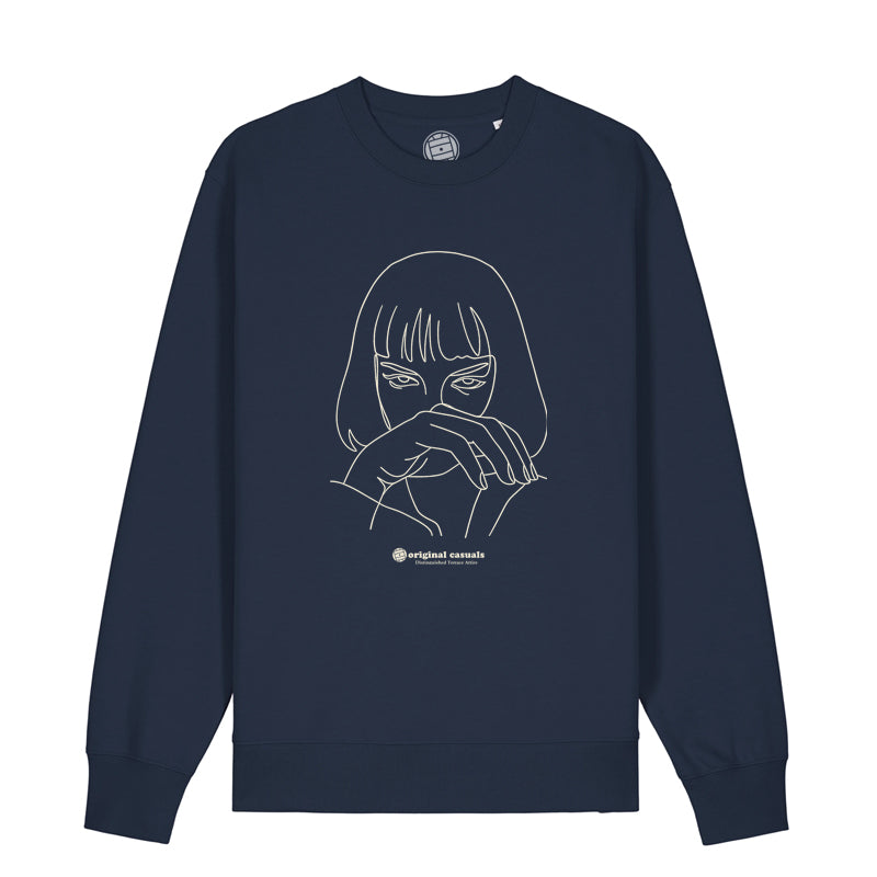 Pulp Linework - Navy Sweatshirt