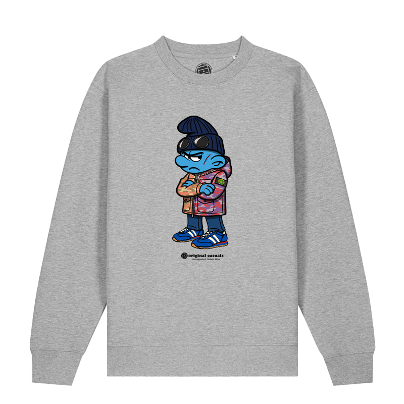 Casual Smurf - Grey Sweatshirt