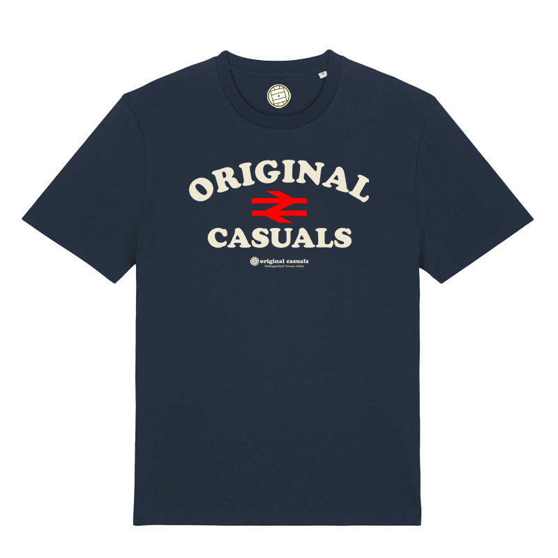 Original Rail Text - Navy T-shirt