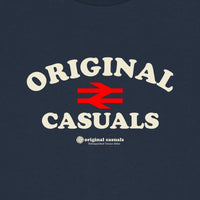 Original Rail Text - Navy T-shirt