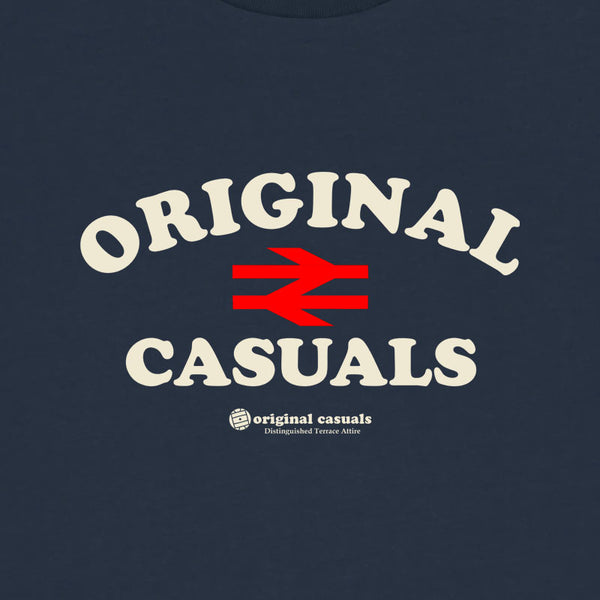 Original Rail Text - Navy T-shirt