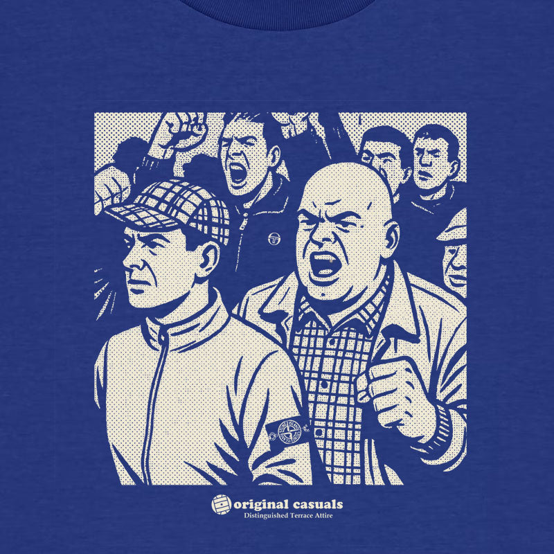 Trouble On The Terrace - Worker Blue T-shirt