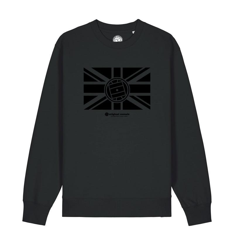 Casual Union Jack Black Sweatshirt – Original Casuals