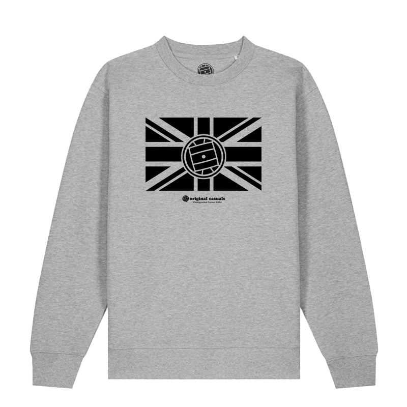 Casual Union Jack - Grey Sweatshirt