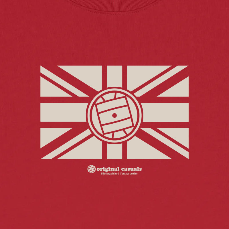 Casual Union Jack - Red Sweatshirt