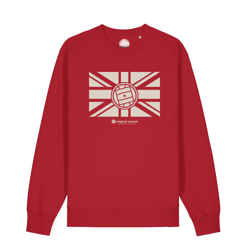 Casual Union Jack - Red Sweatshirt