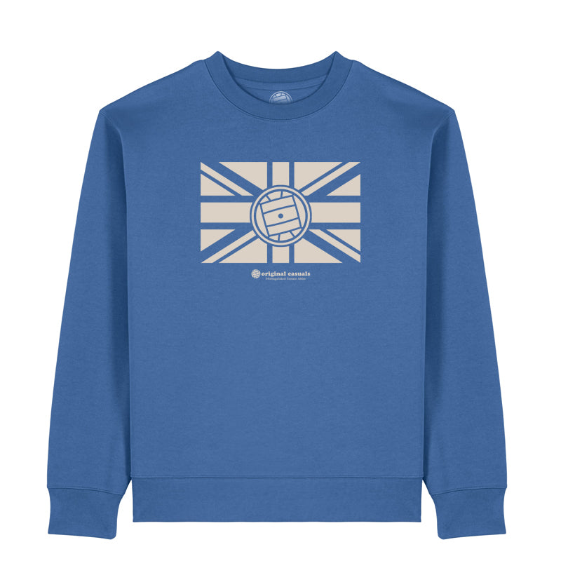 Casual Union Jack - Mid-Blue Sweatshirt