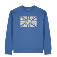 Casual Union Jack - Mid-Blue Sweatshirt
