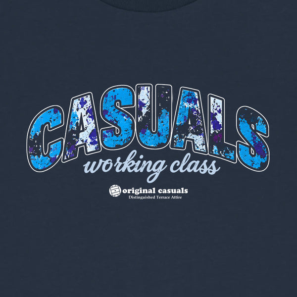 Casual Working Class Blue Camo - Navy T-shirt