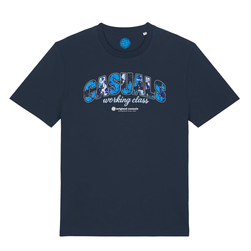 Casual Working Class Blue Camo - Navy T-shirt
