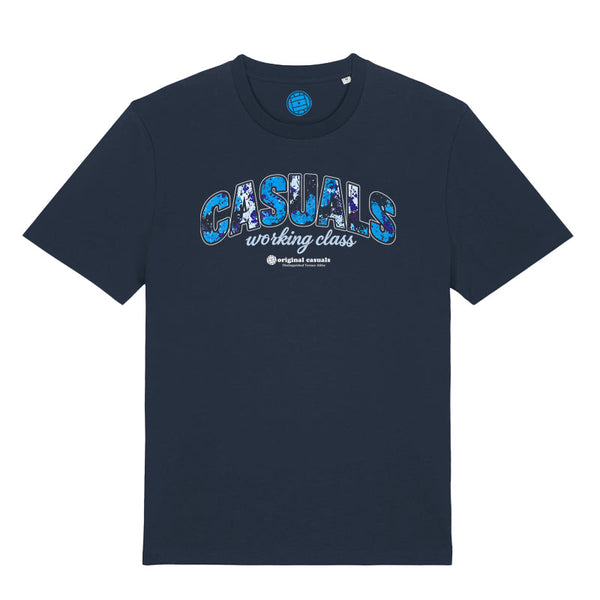Casual Working Class Blue Camo - Navy T-shirt