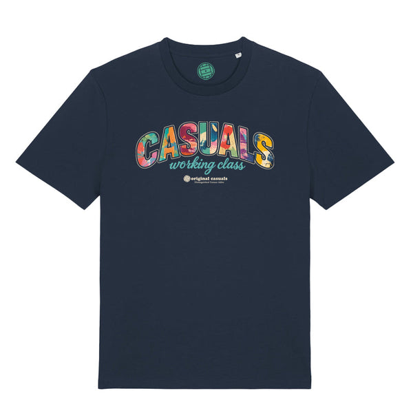 Casual Working Class Colour Clash - Navy T-shirt