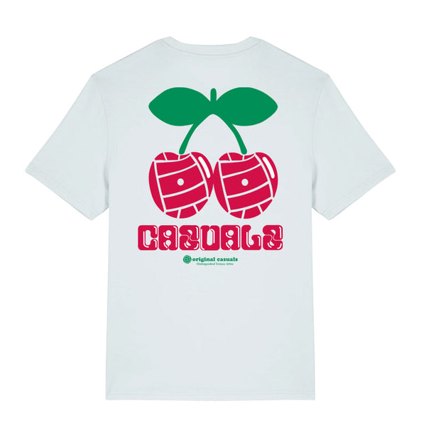 Casual Cherries - Ice-Blue T-Shirt