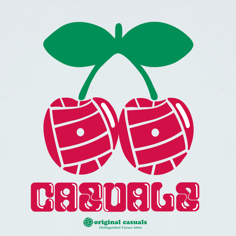 Casual Cherries - Ice-Blue T-Shirt